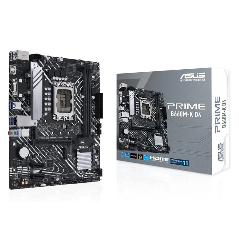 ASUS Prime B660M-K - DDR4 LGA 1700 Intel Motherboard - اللوحة الأم